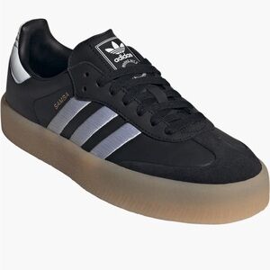 Adidas Samba Black and Silver Sneakers